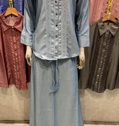 2pc Denim Skirt